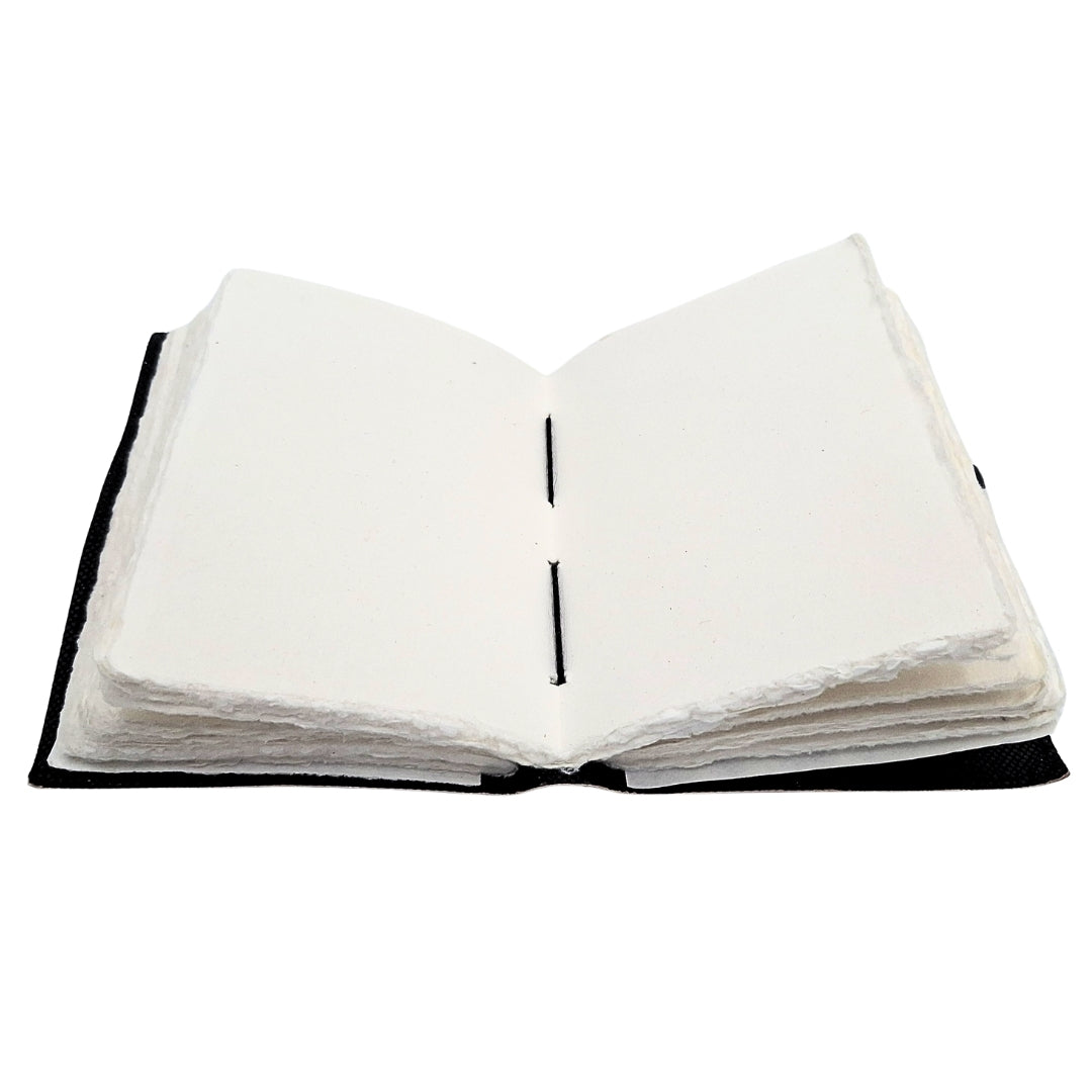 Carnet en cuir décoratif Soleil et Lune 200 pages - AH07