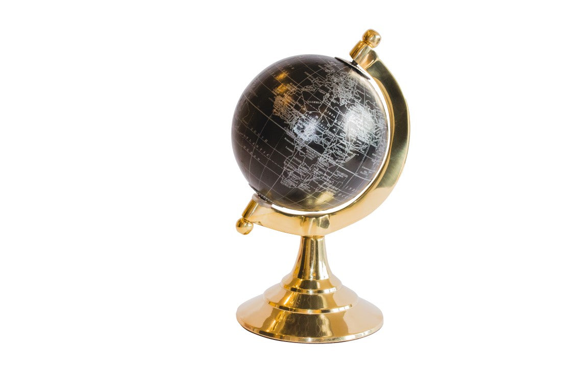 Globe décoratif noir et or – MMG004S