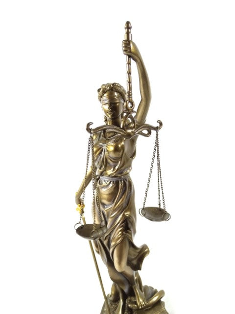 Figurine Thémis 35 cm - Cadeau pour avocat ou juge - MC-90037