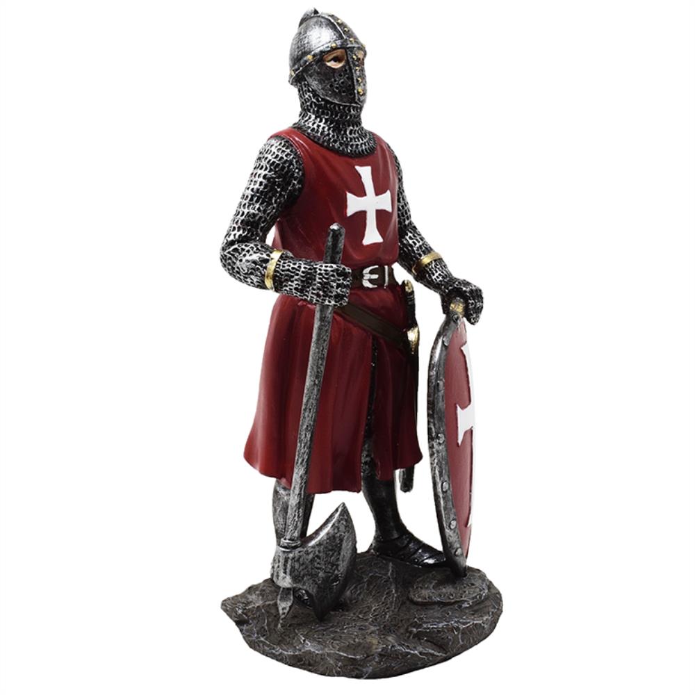 Statuette chevalier croisé 18,5 cm – Polyrésine – MC-23133