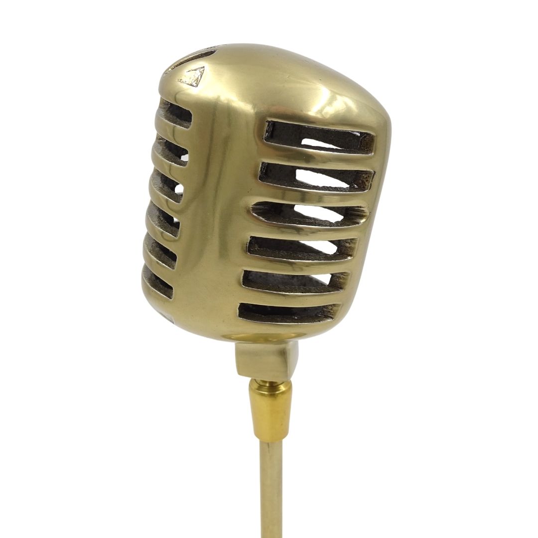 Statuette de microphone rétro - 92715B