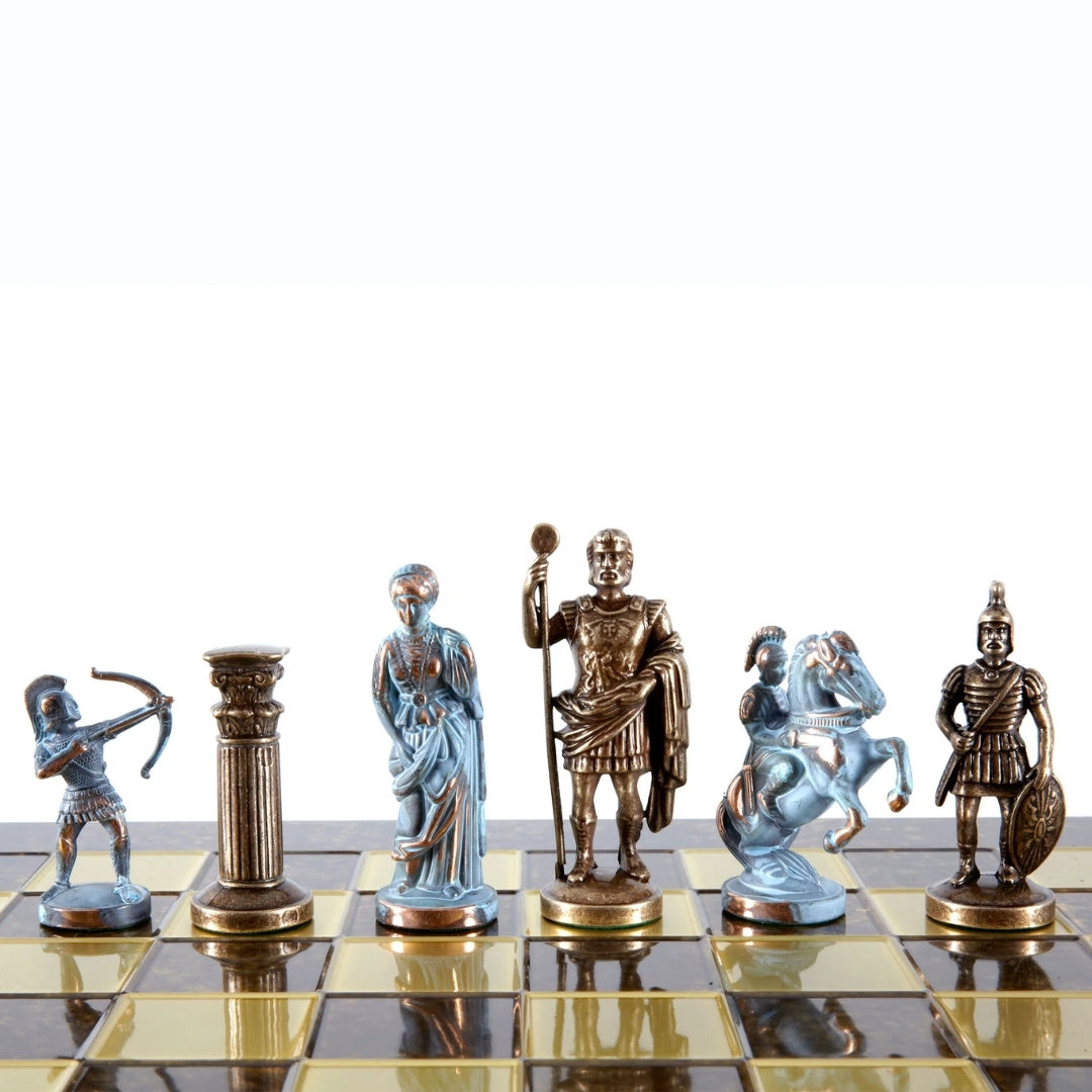 Échecs en laiton Archers grand format 44x44cm - cadeau de luxe - S10BBRO