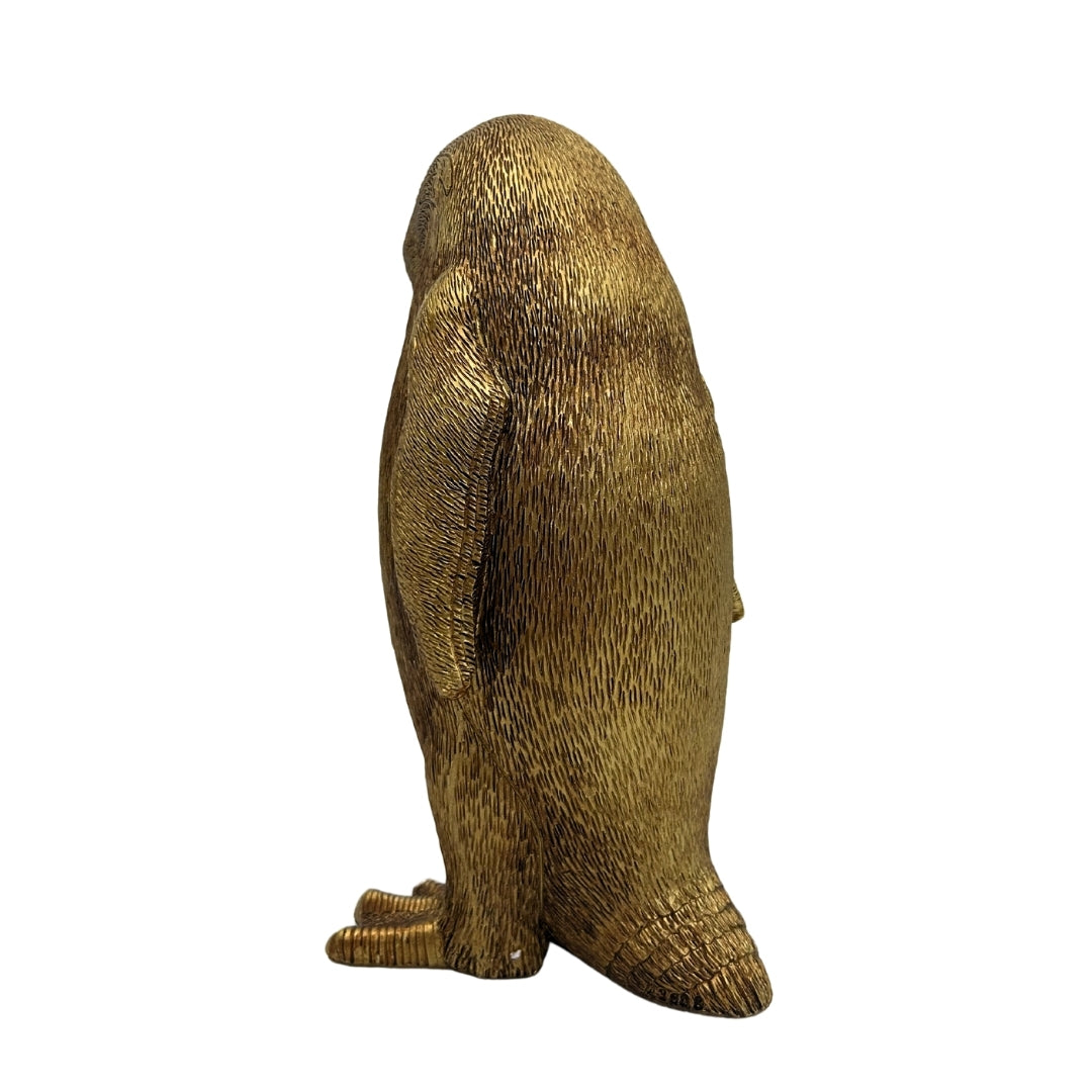Statuette décorative pingouin doré Hauteur 20,5 cm – 3989FJZ