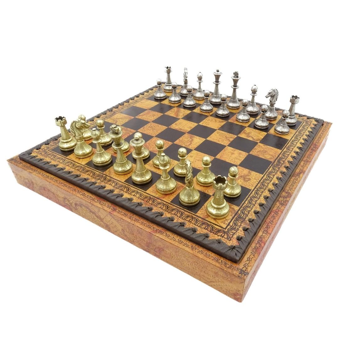 Échecs exclusifs en métal Italfama 28x28 cm – N035