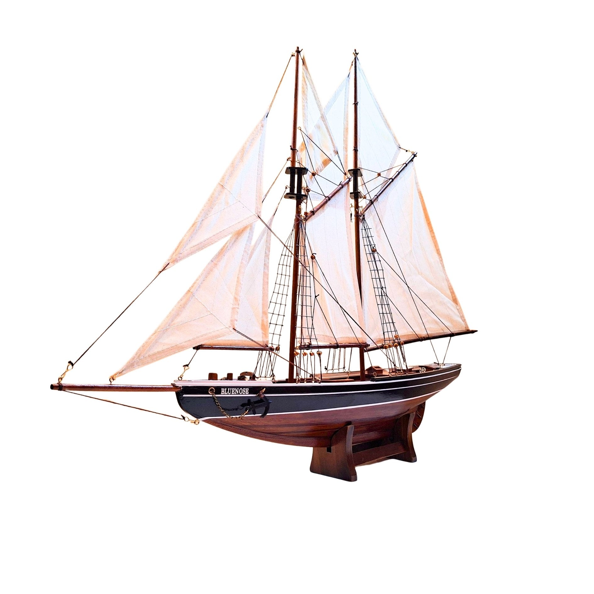 Maquette de goélette Bluenose - décoration marine 78 cm – 518