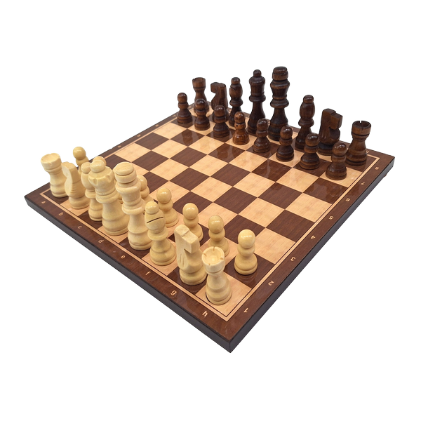 Grand jeu d’échecs en bois 37 x 37 cm – 1050736