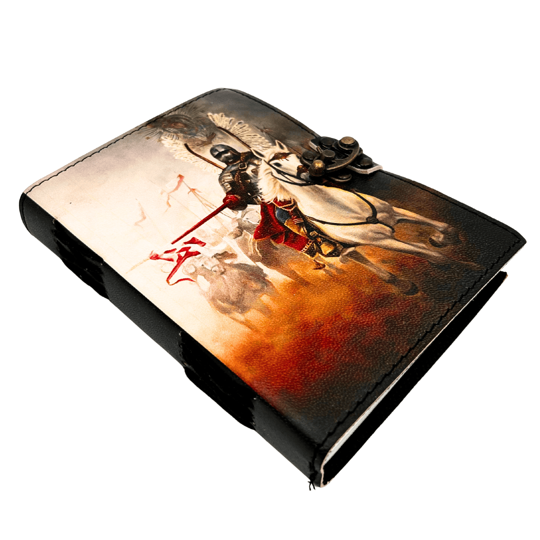 Carnet en cuir journal intime hussards ailés patriotique - 200 pages - AH14