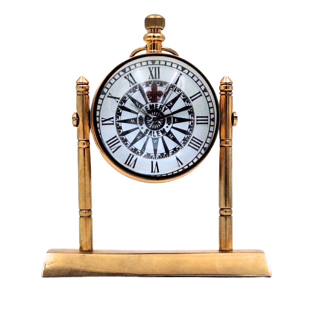 Horloge nautique de bureau en laiton – NC2963