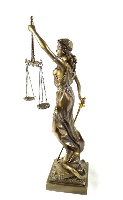 Figurine Thémis 35 cm - Cadeau pour avocat ou juge - MC-90037