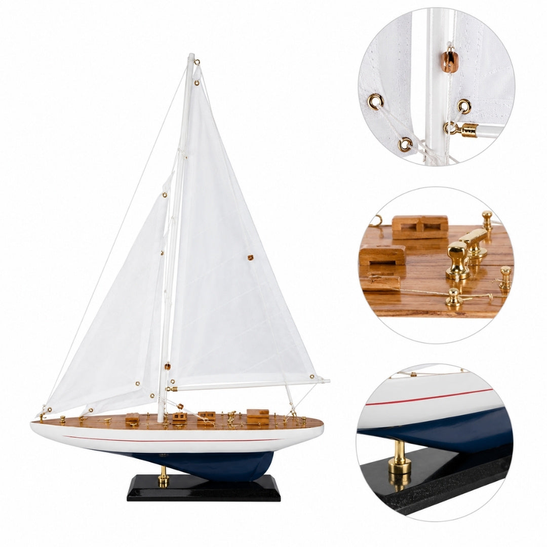 Yacht Enterprise 49 cm - Modèle en bois - ENT49