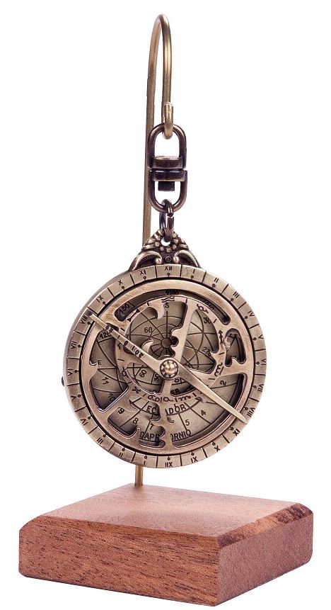 Astrolabe - miniature H81 sur socle en bois