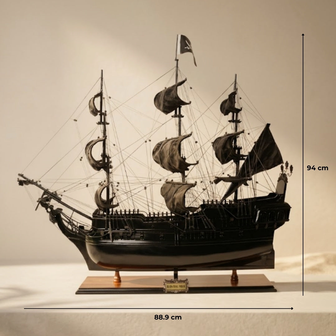Modèle de navire pirate Black Pearl - Longueur 89cm - BP80R