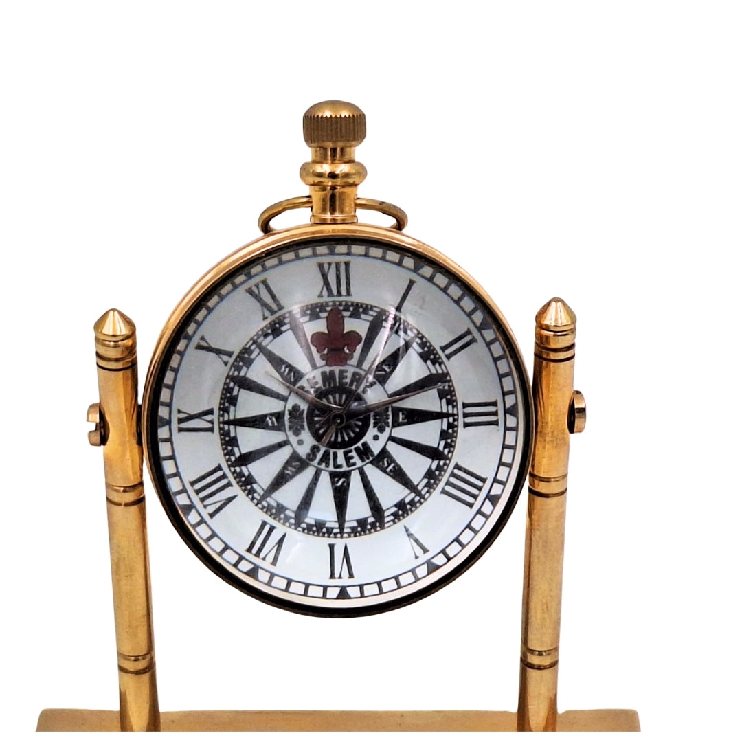 Horloge nautique de bureau en laiton – NC2963