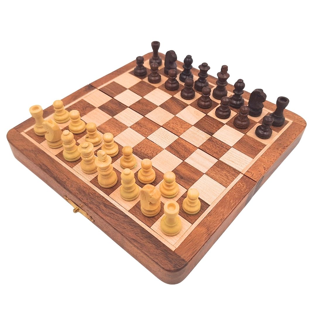 Échecs magnétiques en bois - jeu de stratégie - G201Z
