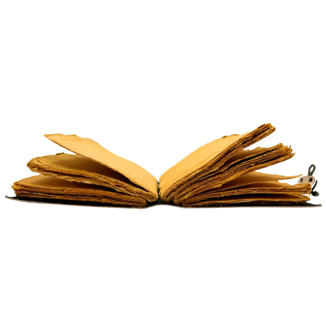 Carnet en cuir rétro marin 200 pages - H110