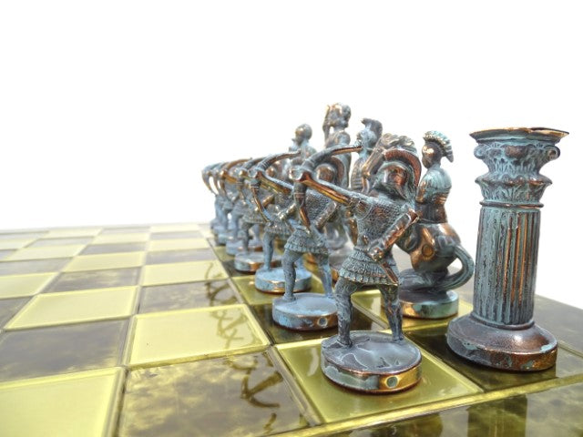 Échecs en laiton Archers grand format 44x44cm - cadeau de luxe - S10BBRO