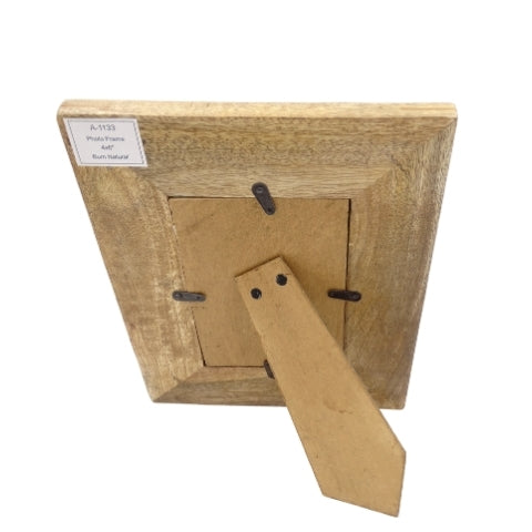 Cadre photo en bois - trèfle marocain - A-1133 - format photo 15 x 10 cm