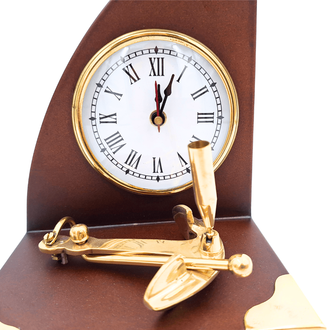 Ensemble de bureau marin avec horloge et porte-stylo - Yacht – TC025
