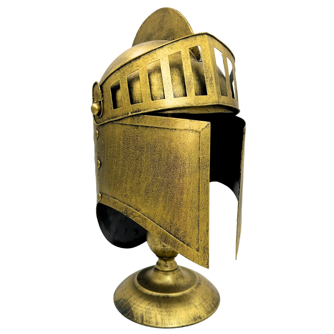 Casque grec décoratif rétro – Réplique en métal – 6646A