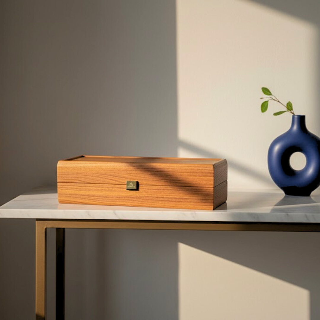Boîte exclusive en bois pour bouteille - BWXL30