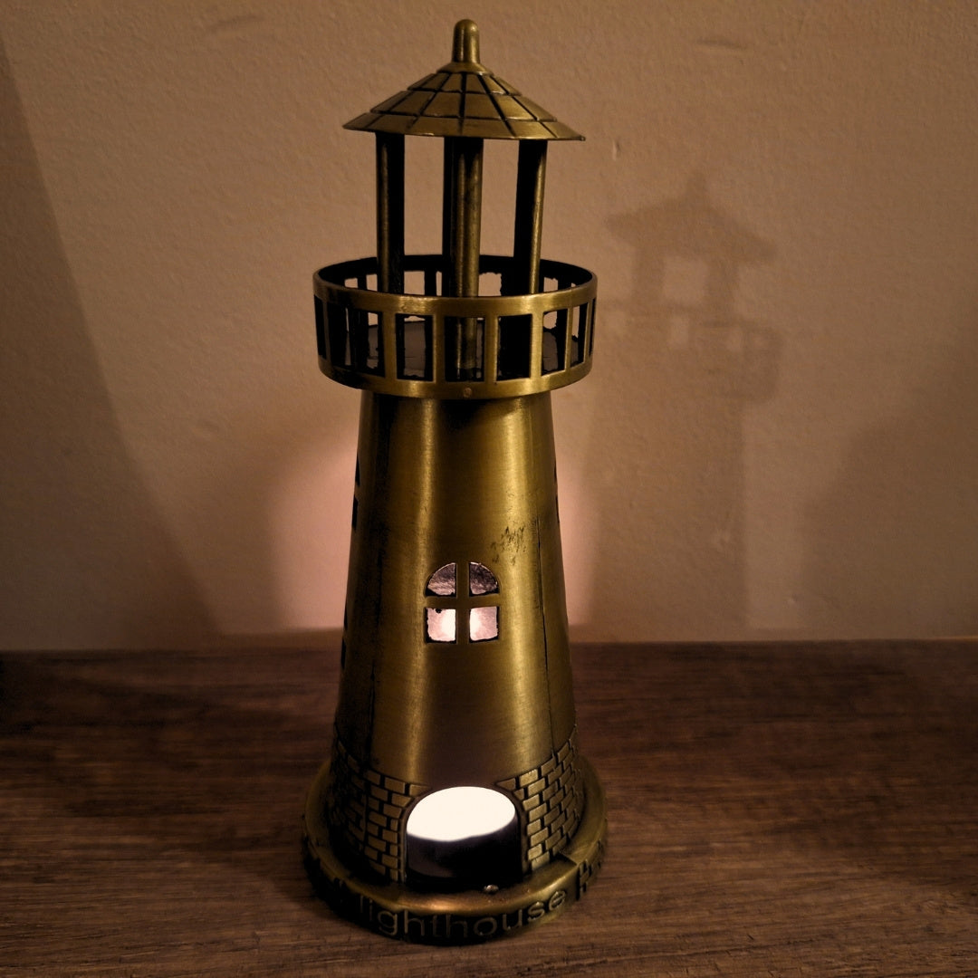 Figurine phare bougeoir pour bougie chauffe-plat 18cm - LT