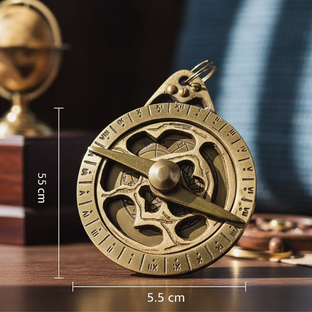 Astrolabe porte-clés en laiton – KR105