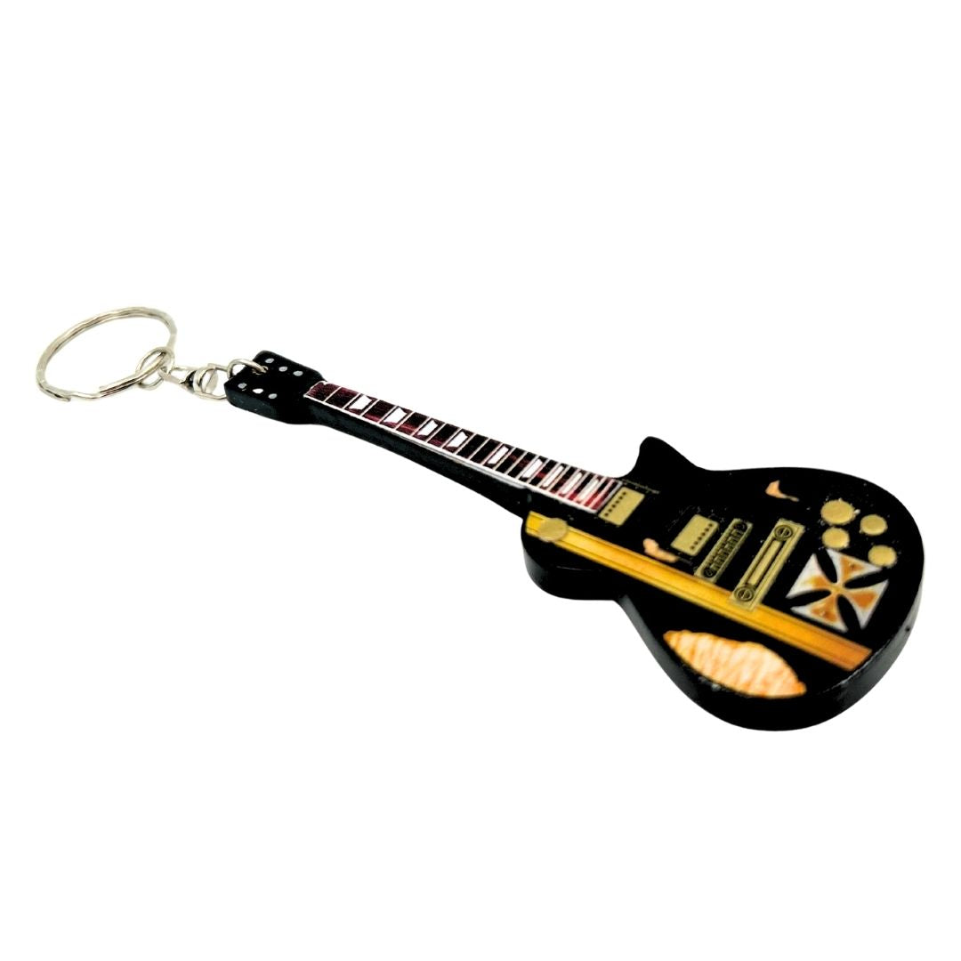 Porte-clés guitare dans le style de Metallica - James Hetfield - Iron Cross - EGK-0191