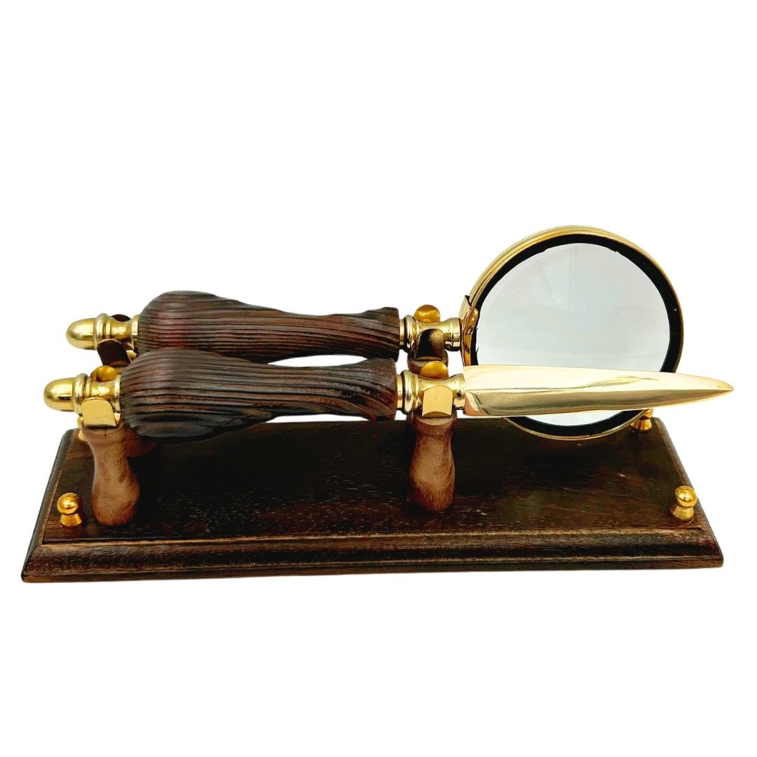 Stylish Retro Office Set with Engraving