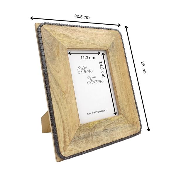 Cadre photo en bois - A-1617B - format photo 13x18cm