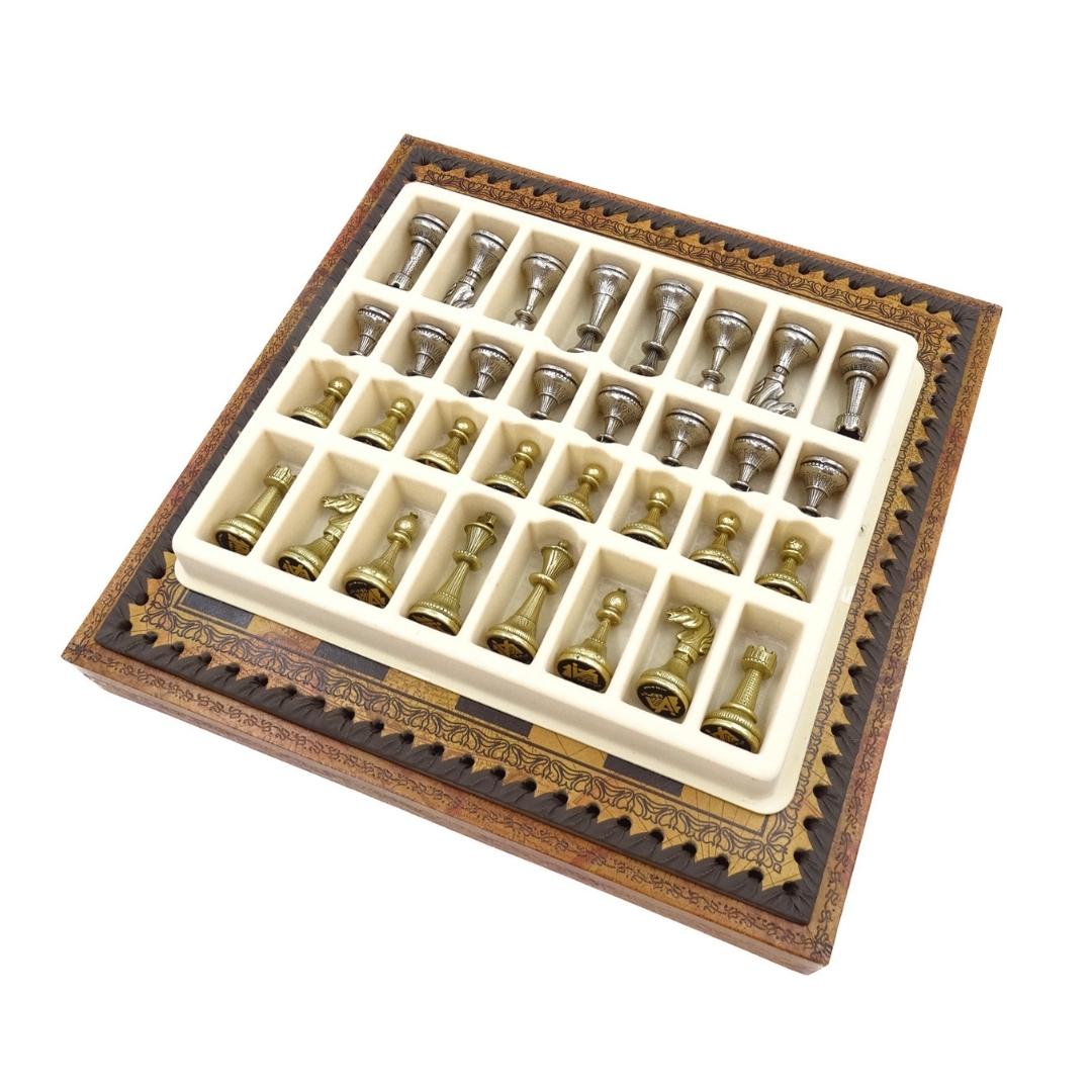 Échecs exclusifs en métal Italfama 28x28 cm – N035