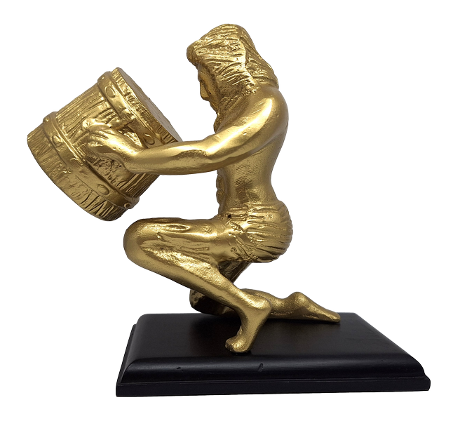 Figurine décorative dorée - Verseau- AQU2