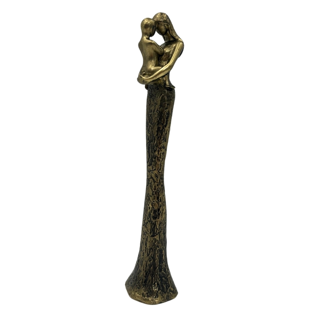 Statuette moderne mère avec enfant - Symbole de la famille - Hauteur 27cm - E43586