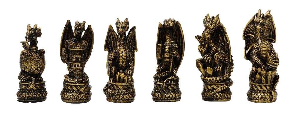 Échecs dragons fantasy – échiquier en verre 42x42 cm – MC-6069