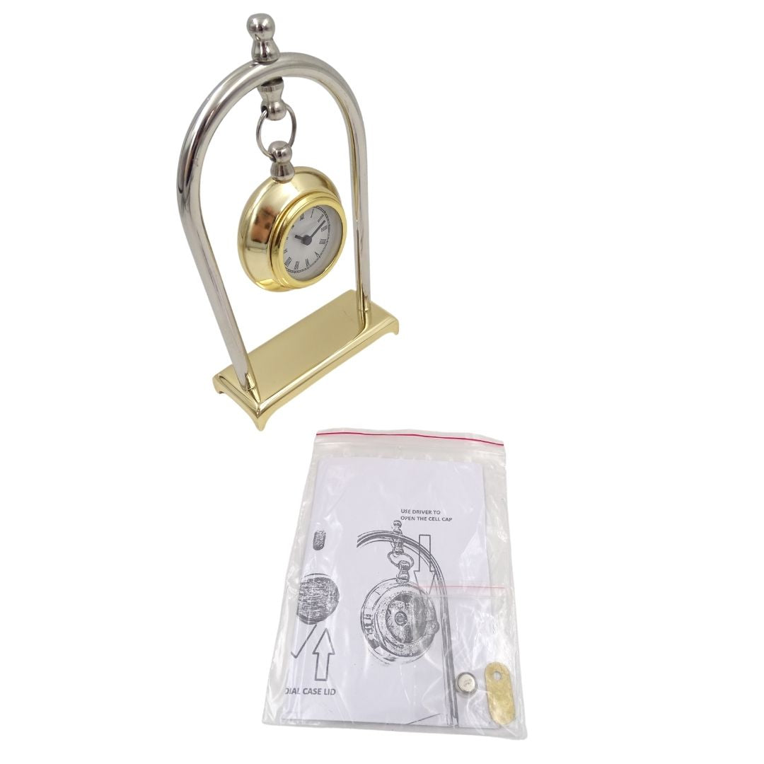 Horloge de cheminée vintage rétro – horloge décorative de bureau - M02