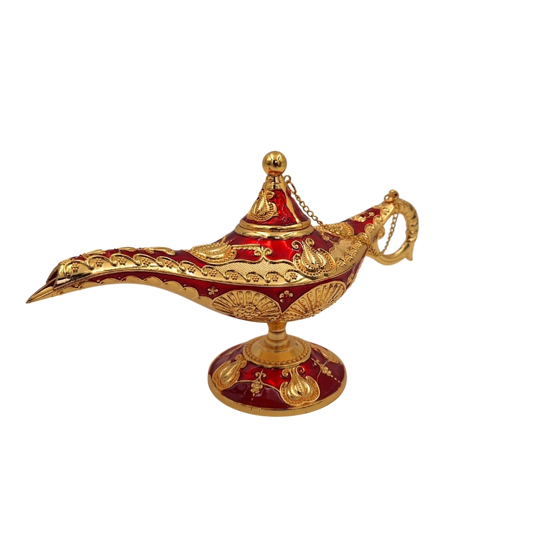 Aladdin Lamp LAR with beautiful gold decorations, 22 x 7 x 11 cm