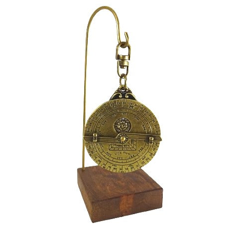 Astrolabe - miniature H81 sur socle en bois
