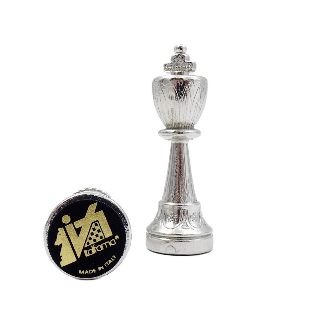 Grand jeu d’échecs exclusif Italfama en métal doré 53x53 cm – N137