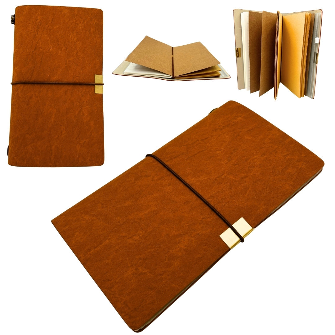 Carnet de voyage en cuir, organiseur, porte-cartes de visite, étui – EE7