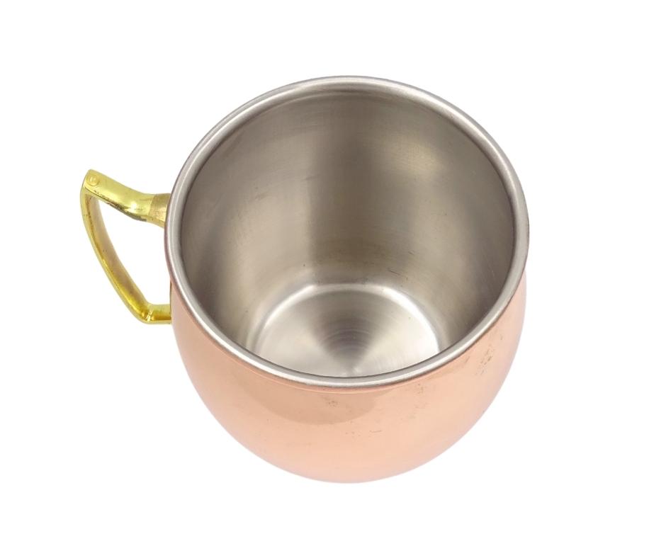 Mug en acier inoxydable 304 cuivré - Capacité 500ml recouvert d’une couche de cuivre - MM7012