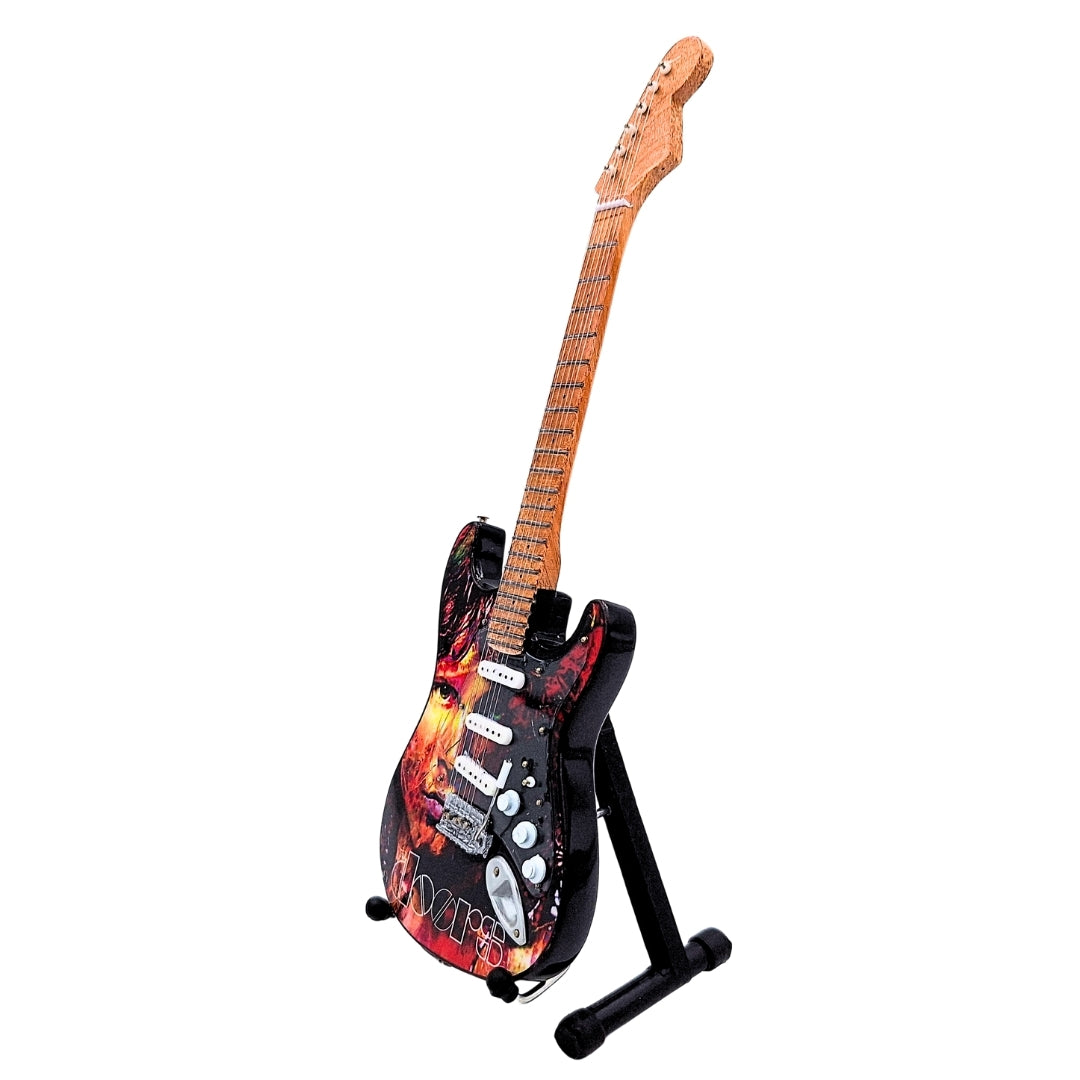 Mini-guitare Jim Morrison The Doors - Bois d’acajou – MGT-6569