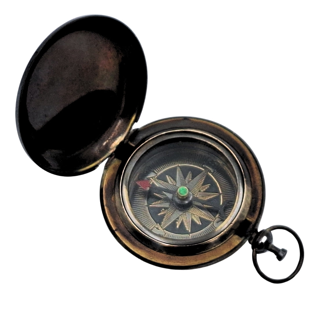 Boussole de randonnée rétro – Laiton – Finition antique - NC2884