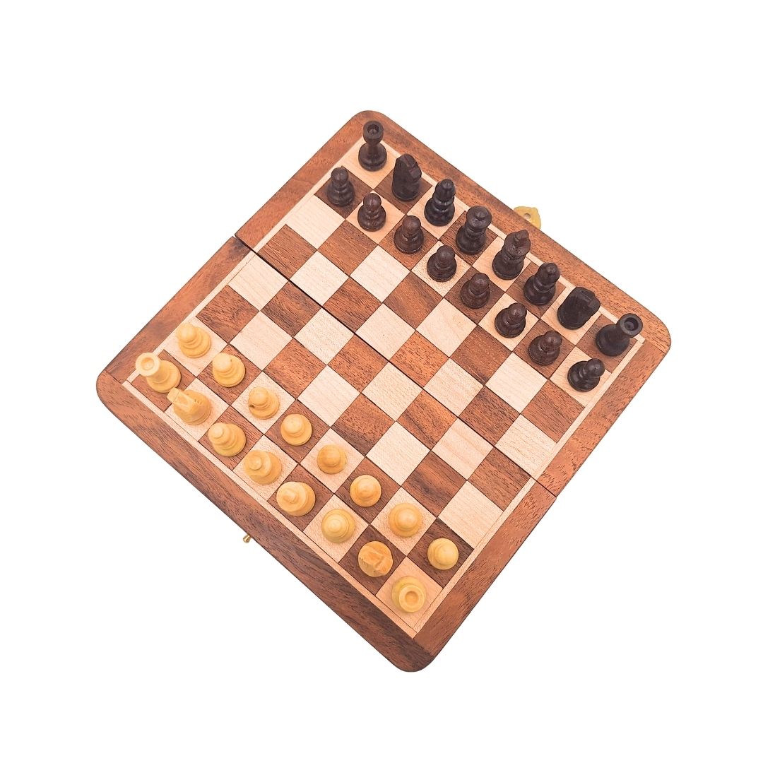 Échecs magnétiques en bois - jeu de stratégie - G201Z