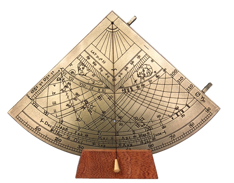 Quadrant solaire Gunter en laiton - H39