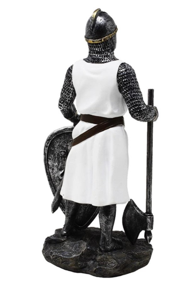 Figurine de chevalier templier 18,5 cm – Polyrésine – MC-23134
