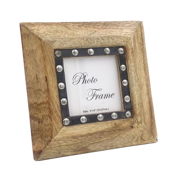 Cadre photo en bois 30071 - format photo 10x10cm
