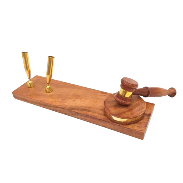 Marteau de juge - porte-stylos - cadeau pour avocat – DNU-023