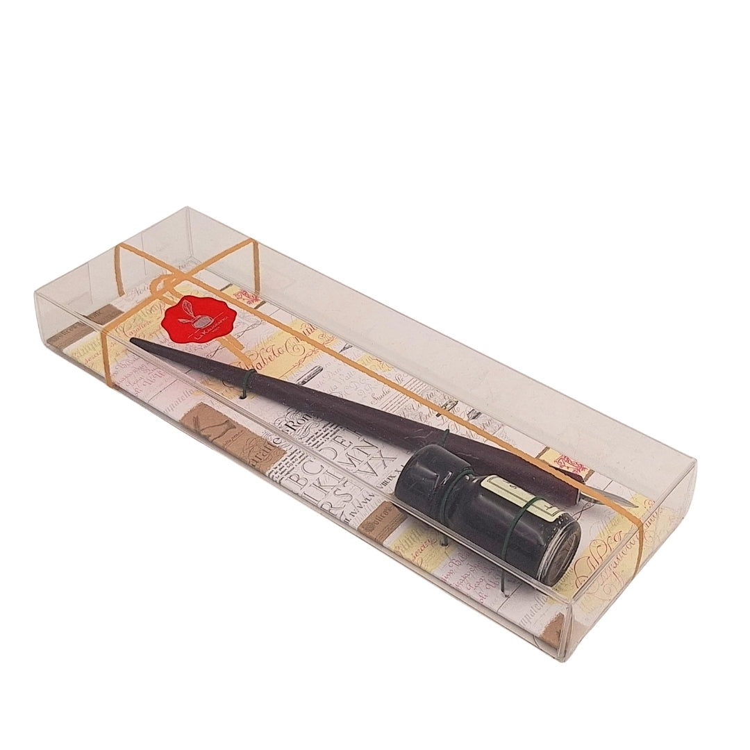 Coffret de calligraphie - Plume avec plume métallique + encre – 708