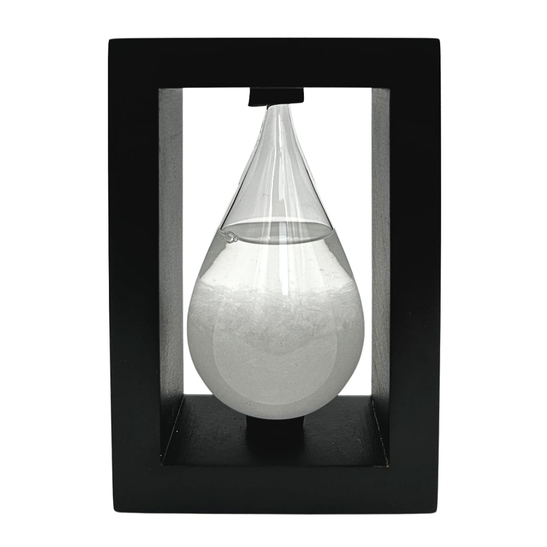 Baromètre tempête de FitzRoy dans un cadre en bois - Goutte Storm Glass – BAW1