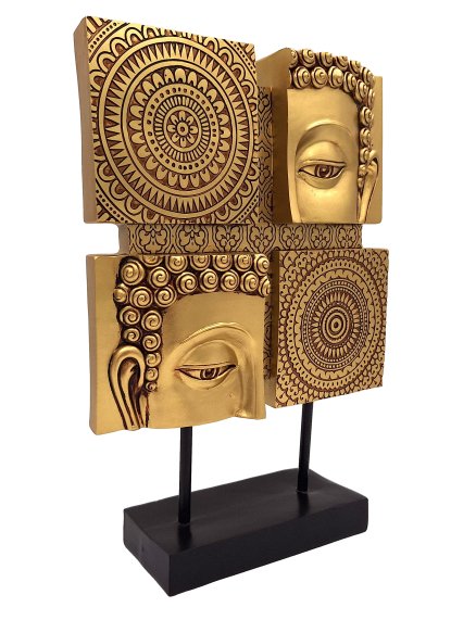 Figurine mandala bouddhiste - 4 éléments - 43715