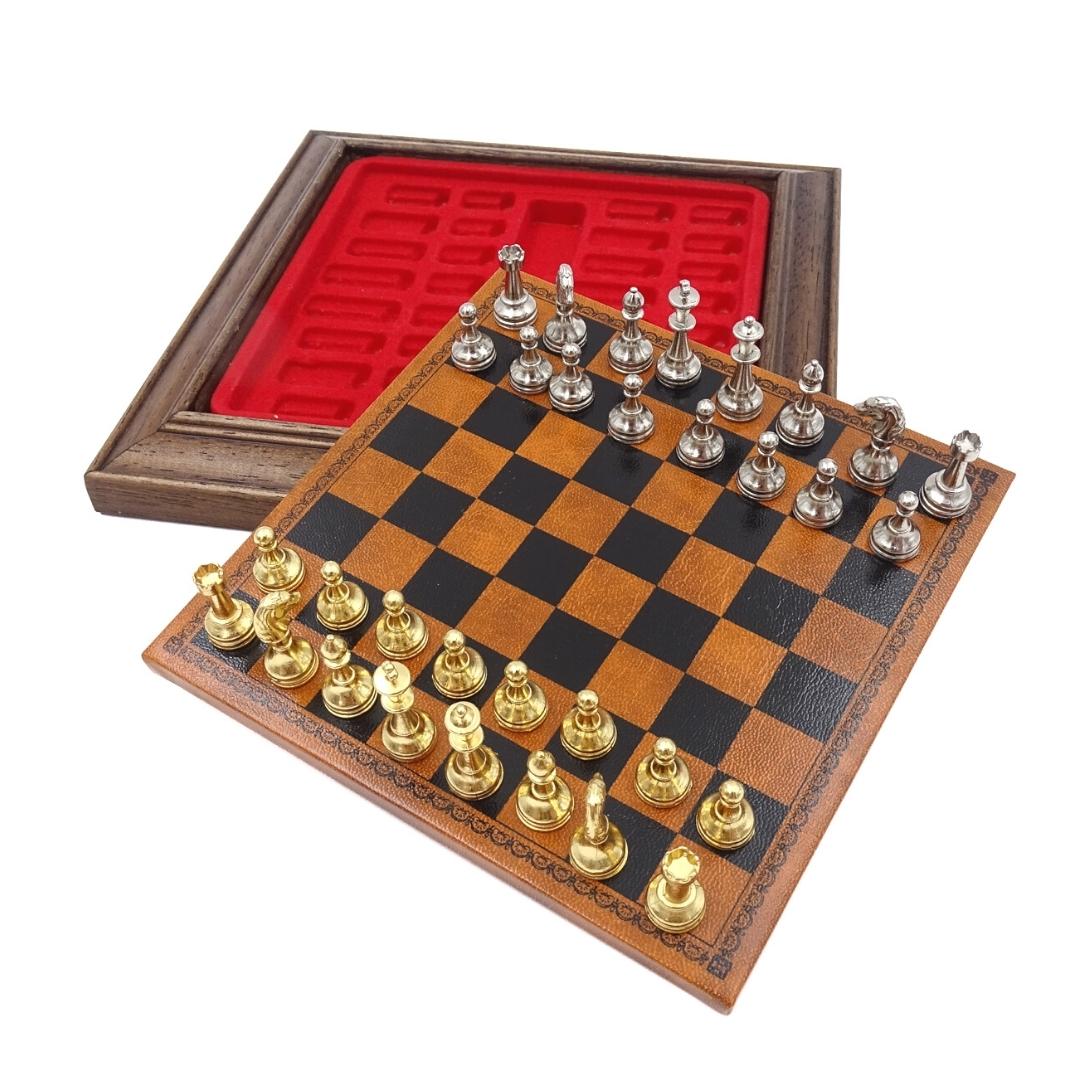 Échecs magnétiques exclusifs en métal Italfama 18x18 cm – N300